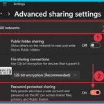 Turn On or Off Password Protected Sharing in Windows 11