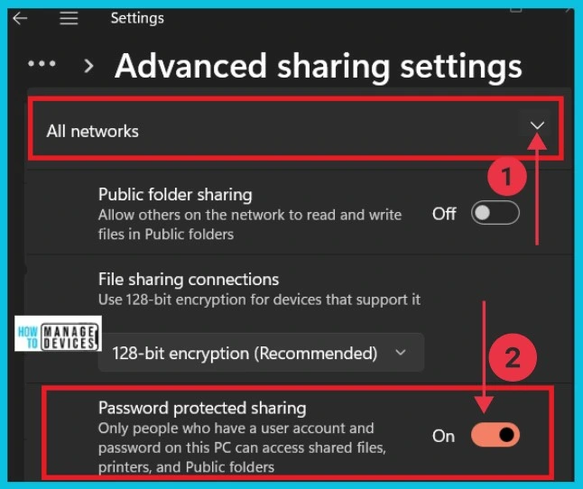 Turn On or Off Password Protected Sharing in Windows 11 - Fig.8