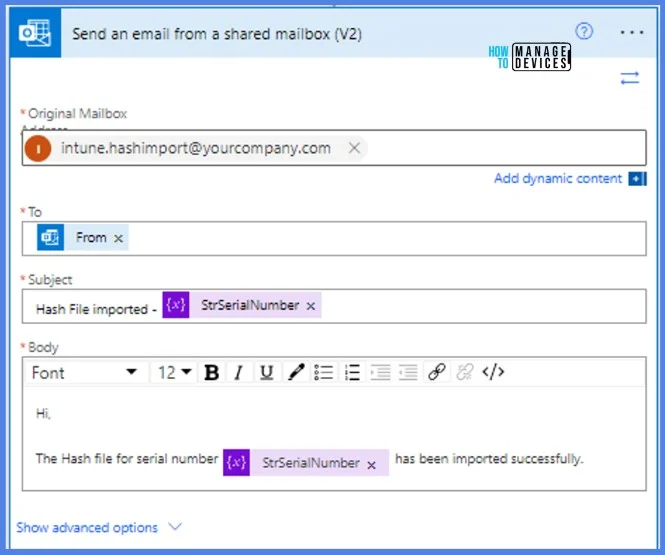 Use Power Automate to Import Autopilot Devices Hash via eMail for Intune Engineers Fig. 40