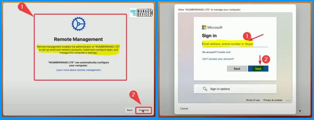 Walkthrough of Mac Device Passwordless SSO with Entra - Fig.2 - Creds to Arnab Biswas MS