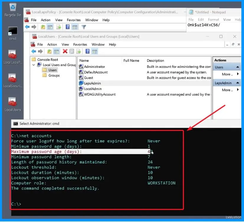 Windows LAPS Integration with the Local Device MaximumPasswordAge Policy - Fig.5 - Creds to Jay Simmons MS