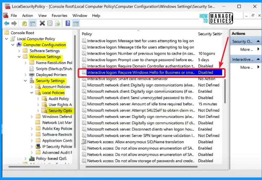 Windows LAPs Smart-Card-only Policy Integration - Fig.1 - Creds to MS