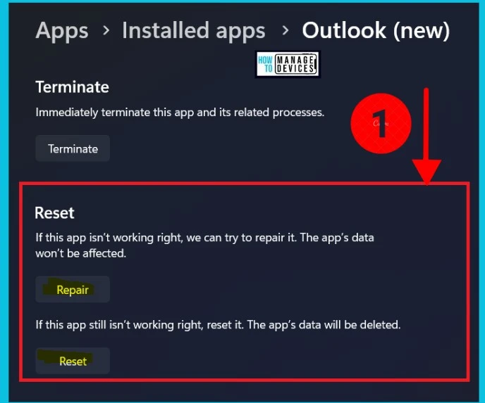 Easy Way to Repair Reset Outlook in Windows - Fig.4