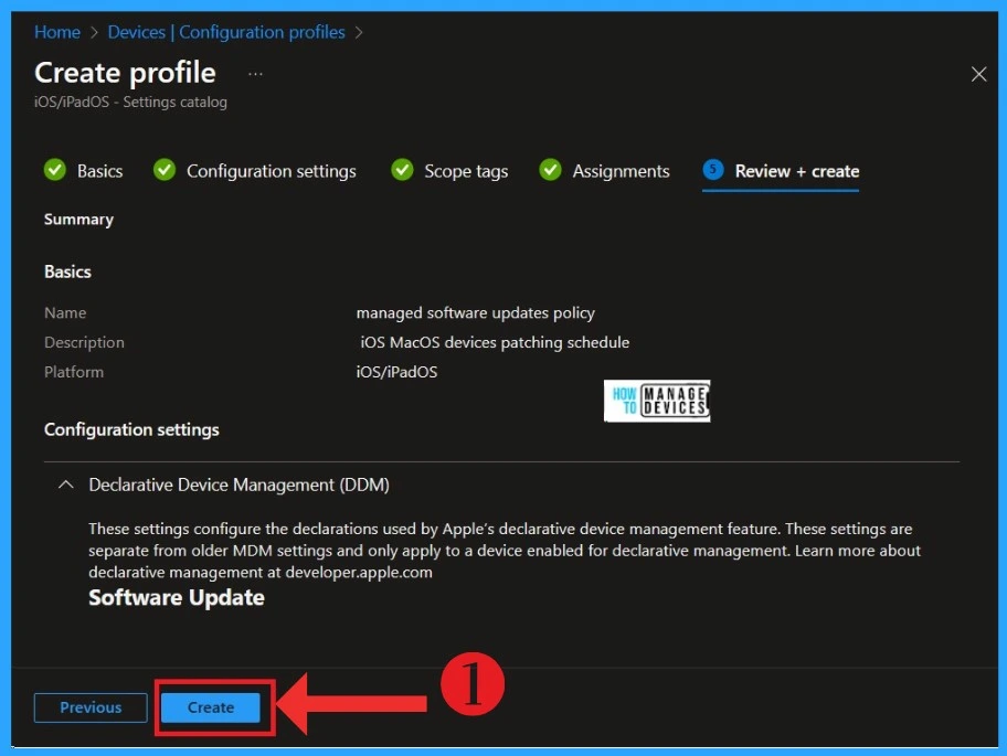 Easiest Method to Configure iOS MacOS Devices Patching Schedule Using Intune -Fig.9