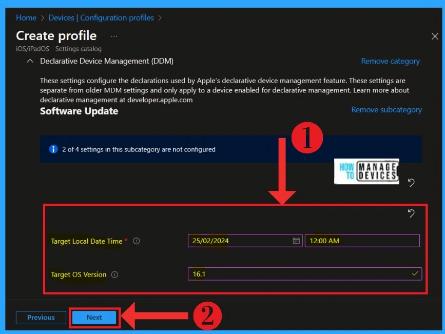Easiest Method to Configure iOS MacOS Devices Patching Schedule Using Intune -Fig.6