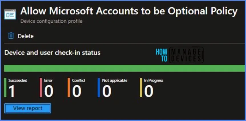 Intune Allow Microsoft Accounts to be Optional Policy 9 Intune Allow Microsoft Accounts to be Optional Policy Fig.9