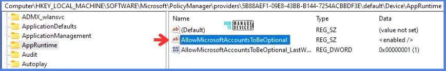 Intune Allow Microsoft Accounts to be Optional Policy Fig.10