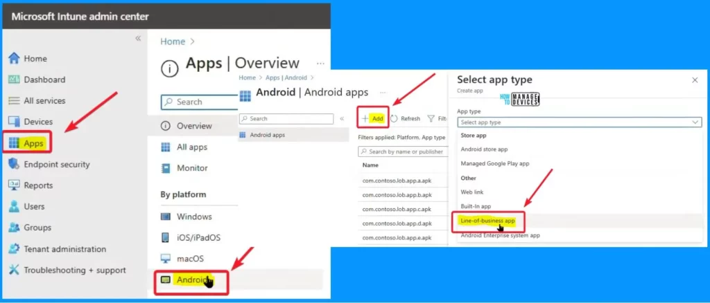 Android AOSP Devices Support with Intune - Fig.3 - Creds to Jessica Yang MS