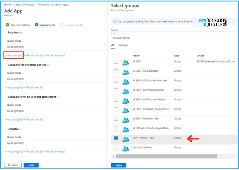 Easy Method to Deploy Web Link App through Microsoft Intune. Fig. 4