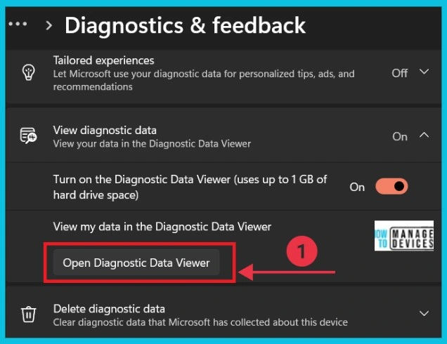 Turn On Diagnostic Data Viewer in Windows 11 - Fig. 5