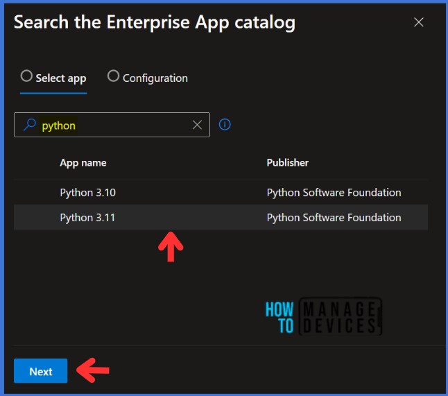 Use Enterprise Application Catalog to Deploy Python with Intune Fig. 5