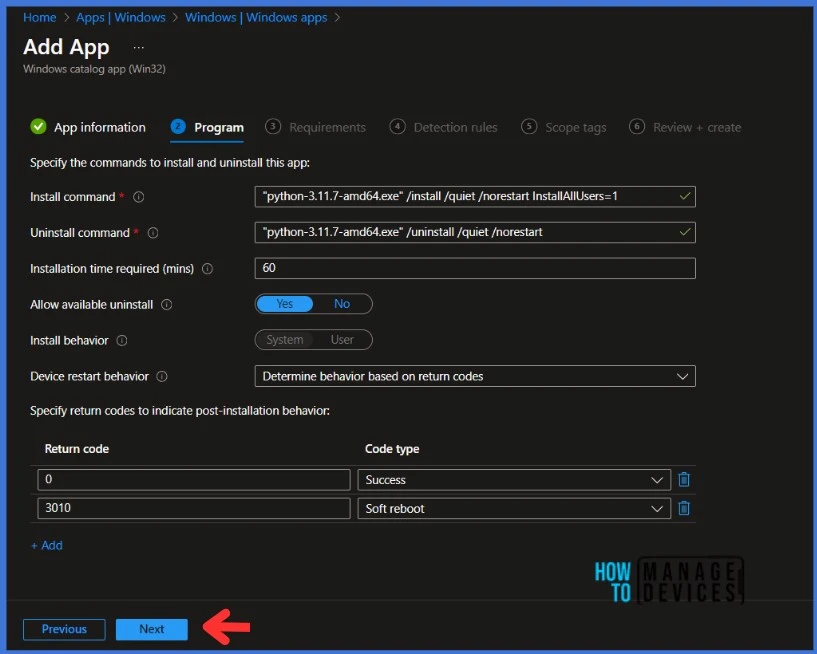 Use Enterprise Application Catalog to Deploy Python with Intune Fig. 7