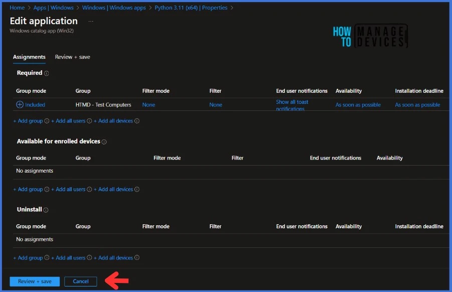 Use Enterprise Application Catalog to Deploy Python with Intune Fig. 12