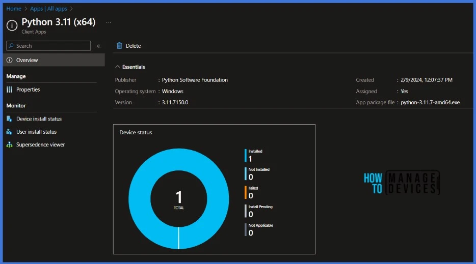 Use Enterprise Application Catalog to Deploy Python with Intune Fig. 13