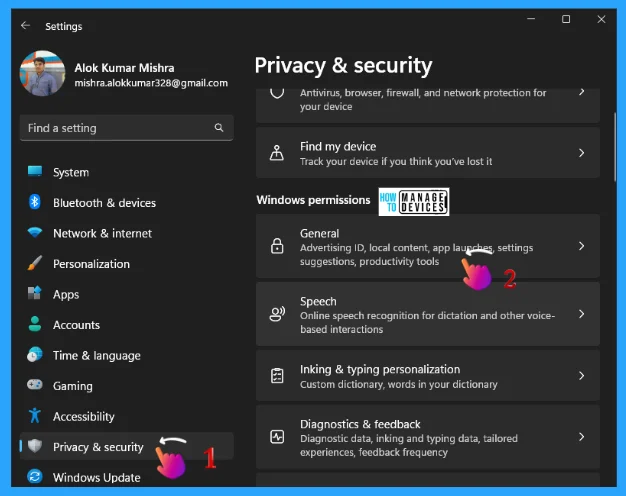How to Modify Settings to Protect Privacy on Windows 11 - Fig. 2