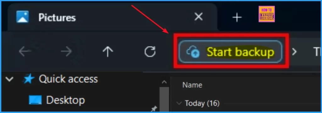 How to Remove Start Backup in File Explorer of Windows11 - Fig.1