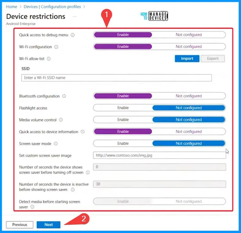 Intune Shared Device Mode for Android and iOS Devices - Fig.11 - Creds to Matt Yandek MS
