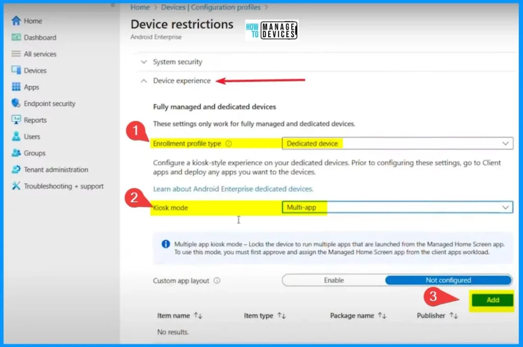 Intune Shared Device Mode for Android and iOS Devices - Fig.9 - Creds to Matt Yandek MS