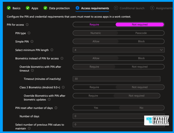 Manage Dialer App for Android using Intune App Protection Policy Fig.7