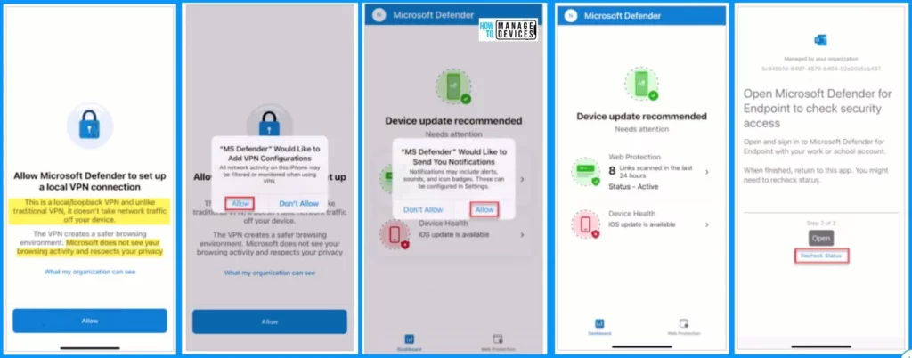 Use MTD to Protect iOS and Android Devices with Microsoft Defender for Endpoint 6 Use MTD to Protect iOS and Android Devices with Microsoft Defender for Endpoint - Fig.6 - Creds to MS