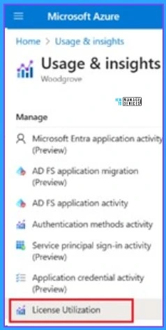 Optimize Entra License with New Entra License Utilization Feature - Fig.1 - Creds to MS