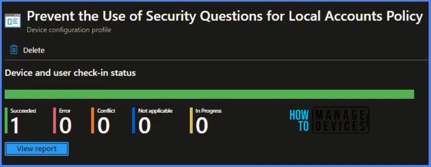 Prevent the Use of Security Questions for Local Accounts Using Intune Policy Fig.9