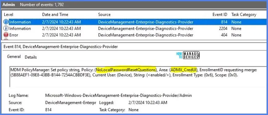 Prevent the Use of Security Questions for Local Accounts Using Intune Policy Fig.10