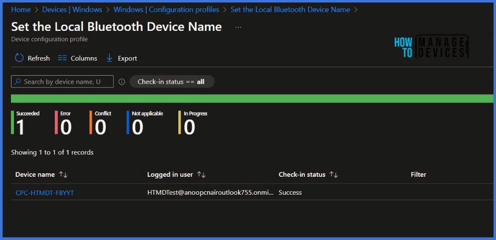 Set Local Bluetooth Device Name with Intune Policy 8