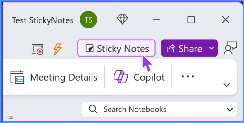 New Sticky Notes App for OneNote in Windows - Fig.2 - Creds to MS