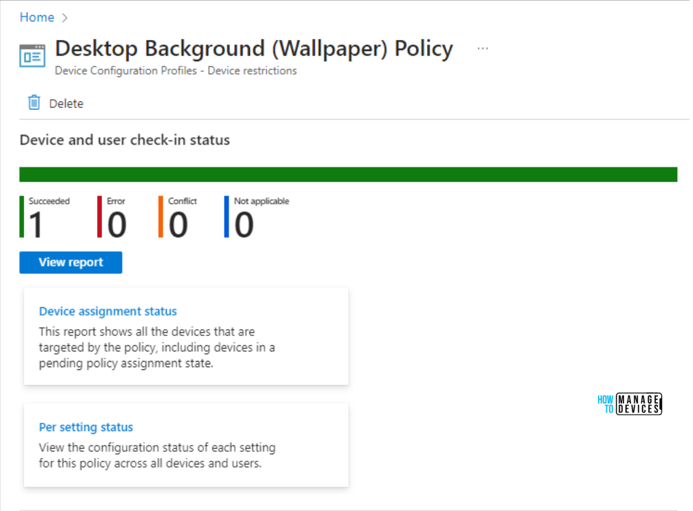 Configure Desktop Wallpaper on Windows Devices using Intune Fig. 8