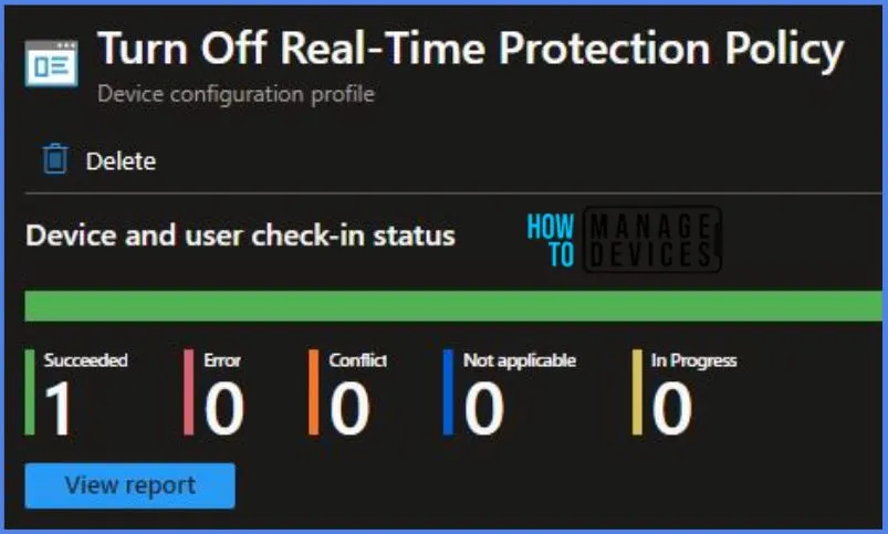 Create Intune Turn Off Real-Time Protection Policy Fig.9