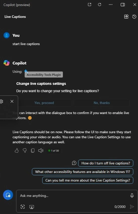 New Copilot Feature in Windows 11 to Connect Plugin - Fig.1 - Creds to PhantomOcean3