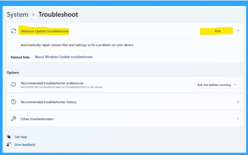 Fix Windows Issues Automatically with Recommended Troubleshooter - Fig.5 - Creds to MS