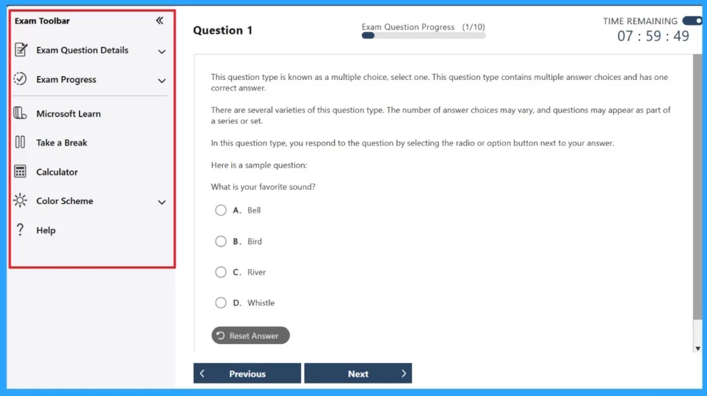 New Microsoft Exam Experience Turn the Exam Clock On and Off - Fig.9 Creds to MS
