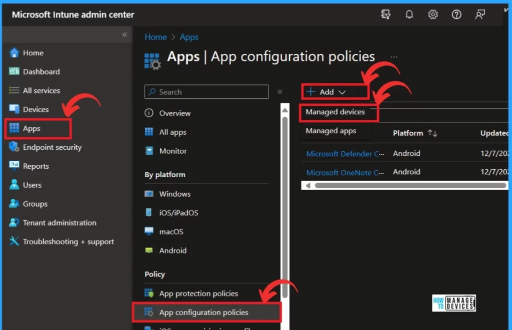 Additional App Configuration Permissions for Android Apps- Fig.1