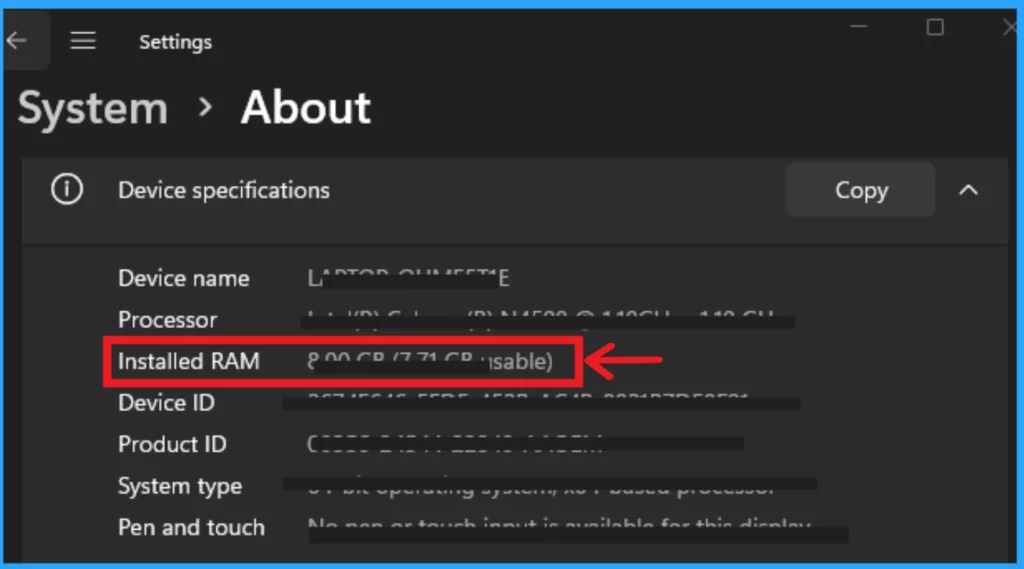 5 Methods for Finding Memory Size, Speed and Type in Windows 11 - Fig.3