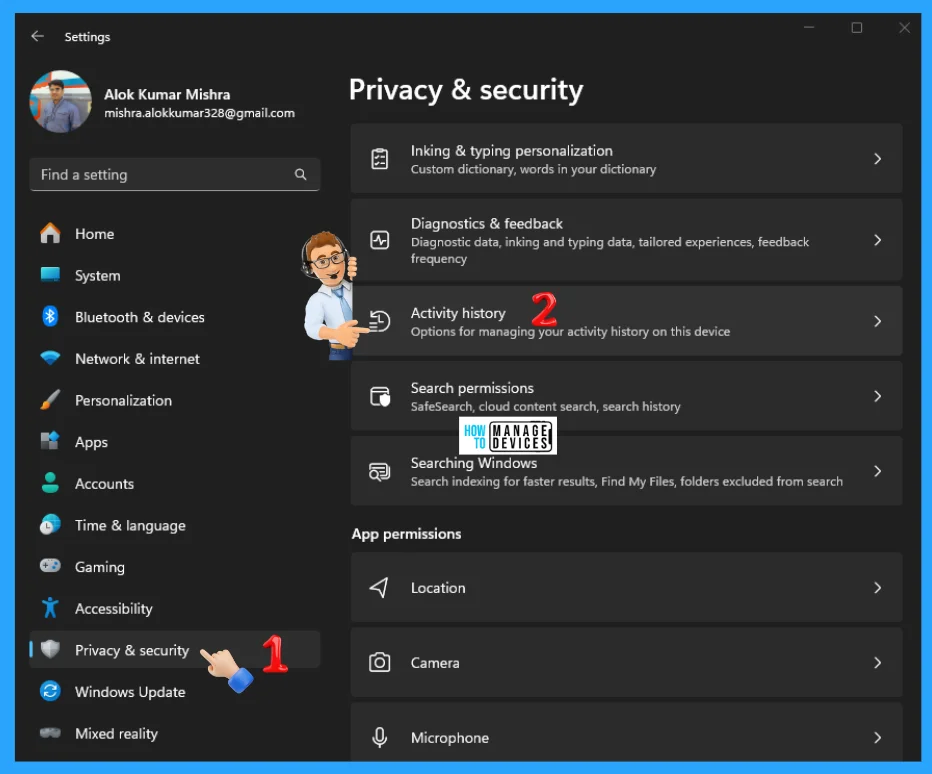 Best Way to Disable Enable Store Activity History in Windows 11 3 Best Way to Disable Enable Store Activity History in Windows 11 - Fig. 2