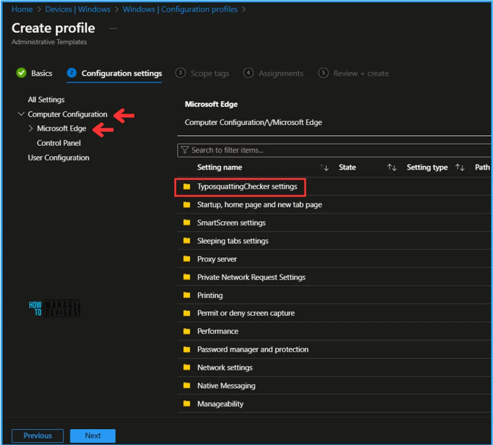 Best Guide to Enable Edge TyposquattingChecker with Intune Fig. 5