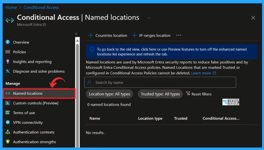 Conditional Access Security Settings for Countries Location in Entra ID - Fig.2