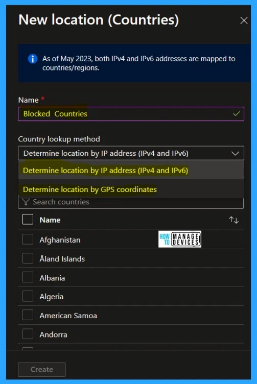 Conditional Access Security Settings for Countries Location in Entra ID - Fig.4