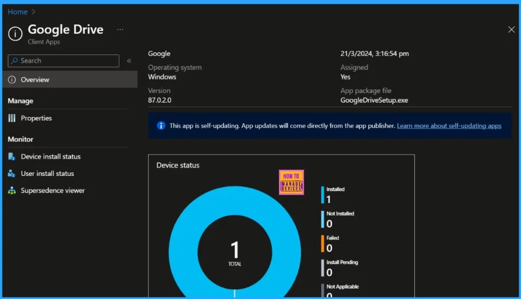 Create and Deploy Google Drive App with Intune Enterprise App Catalog App 12 Create and Deploy Google Drive App with Intune Enterprise App Catalog App - Fig.11