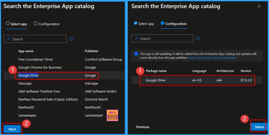 Create and Deploy Google Drive App with Intune Enterprise App Catalog App 5 Create and Deploy Google Drive App with Intune Enterprise App Catalog App - Fig.4