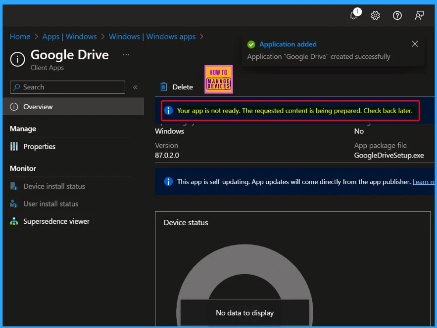 Create and Deploy Google Drive App with Intune Enterprise App Catalog App 10 Create and Deploy Google Drive App with Intune Enterprise App Catalog App - Fig.9