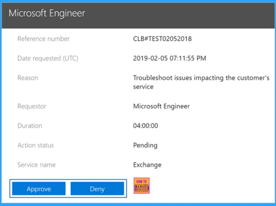 Enhanced Security With Windows 365 Customer Lockbox - Fig.8 - Creds to MS