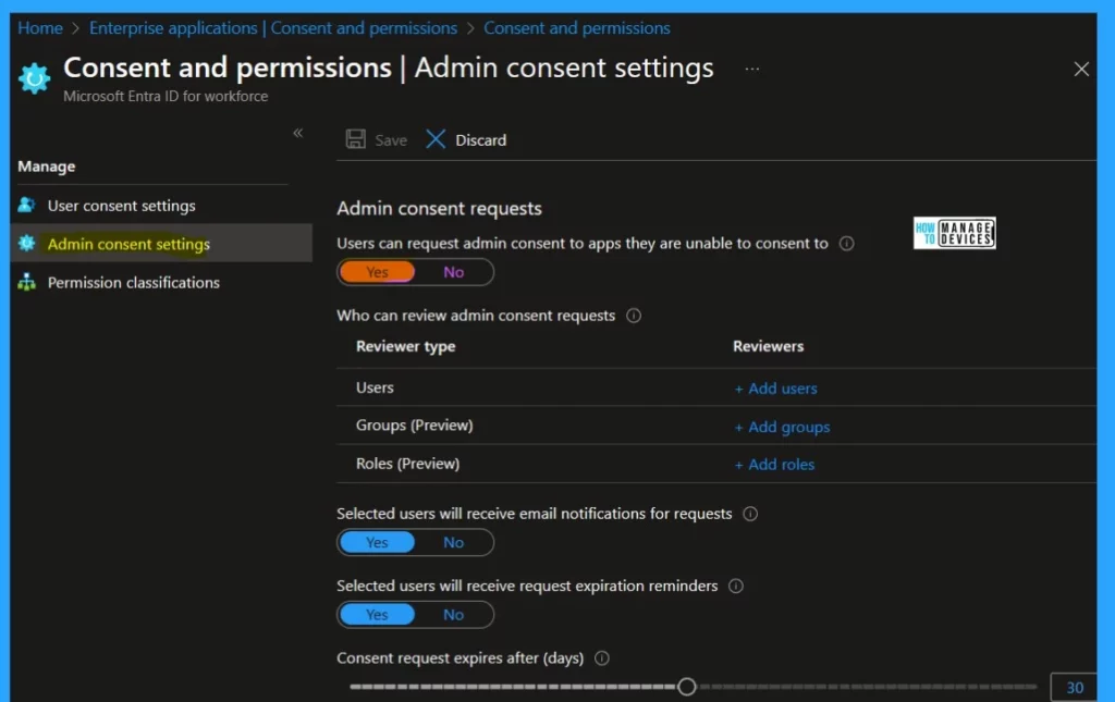 Enterprise Applications Security Settings in Entra ID -Fig.4