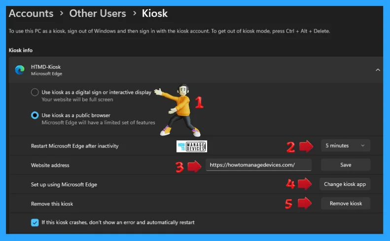 Guidelines for Setting up a KIOSK in Windows 11 - Fig. 12