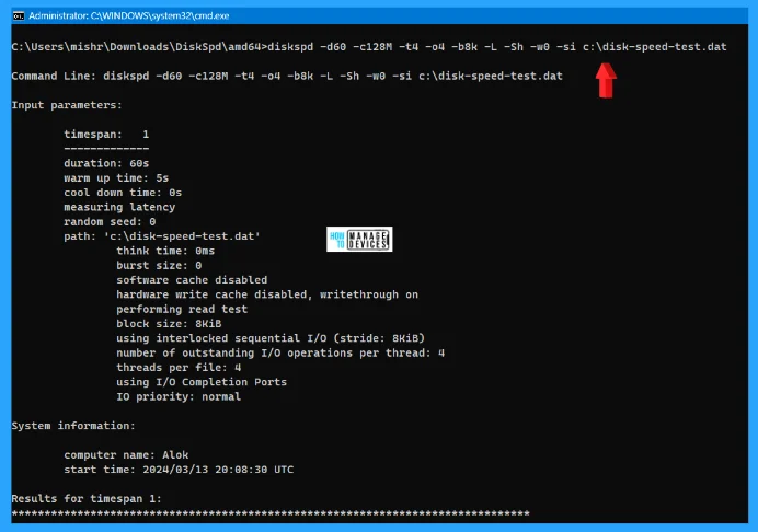 How to Install and Use DISKSPD in Windows 11 - Fig. 8