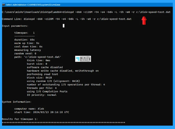How to Install and Use DISKSPD in Windows 11 - Fig. 9