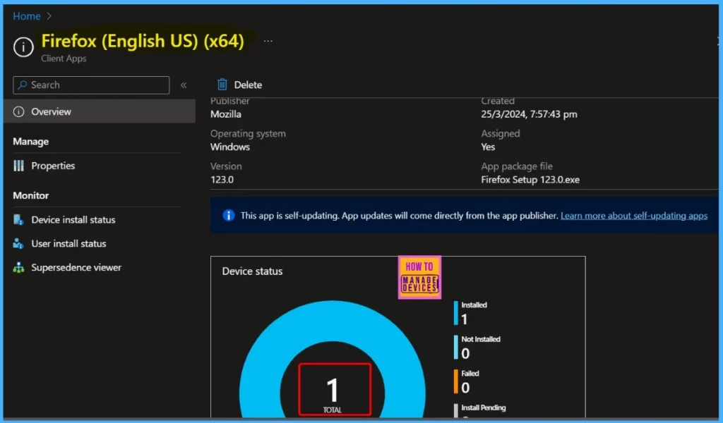 Install Mozilla Firefox with Intune Enterprise App Catalog App 12 Install Mozilla Firefox with Intune Enterprise App Catalog App - Fig.12
