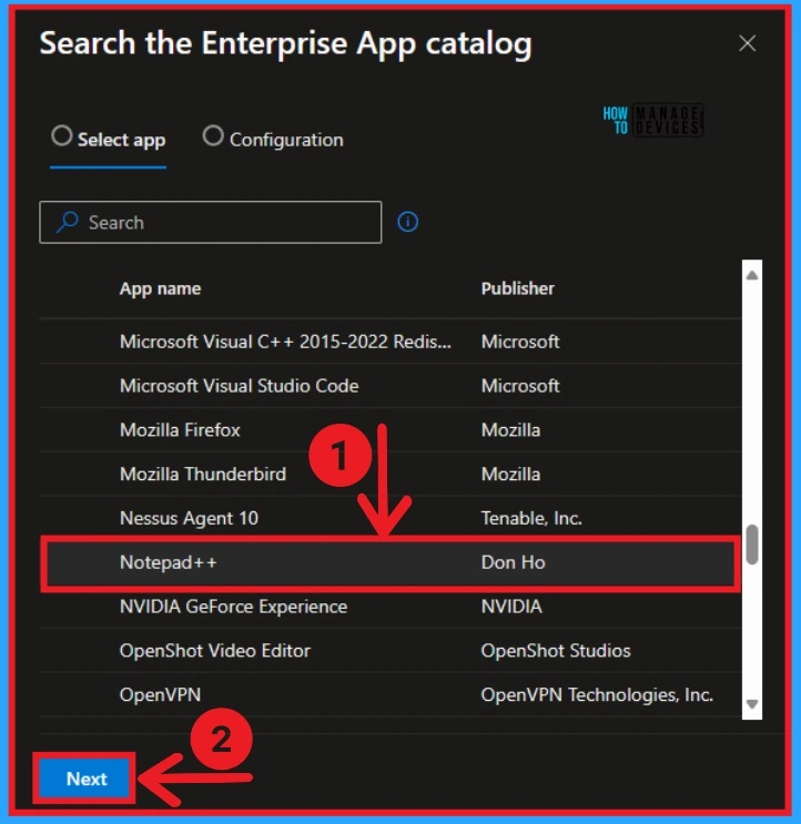 Install Notepad++ Application with Enterprise App Catalog - Fig.4